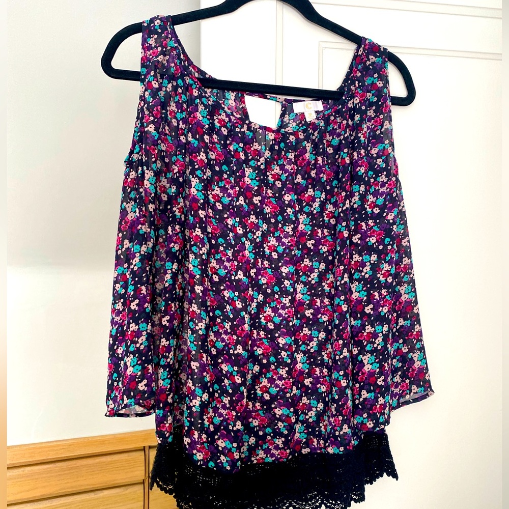 Cold shoulder blouse